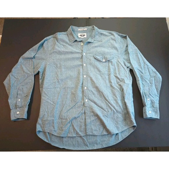 Vintage Dockers Men's Shirt Size XL Striped Button Down Long Sleeve Collared - Picture 2 of 12